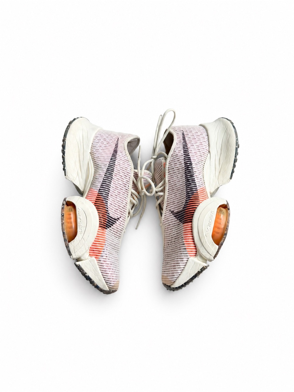 Nike Women’s Pink and White Air Zoom Running Sneakers